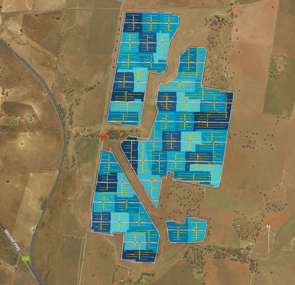 Maryvale Solar and Energy storage - concept design layout