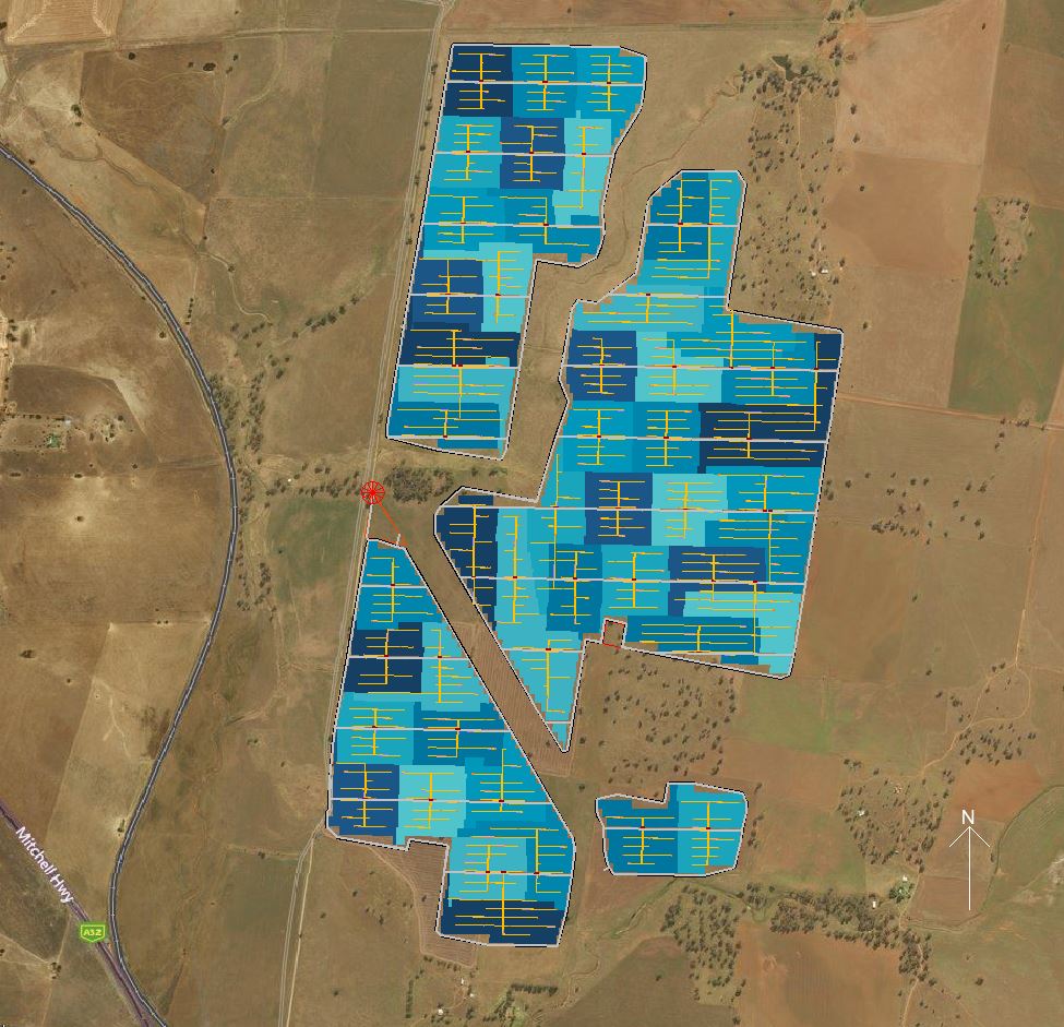 Maryvale Solar and Energy storage - concept design layout