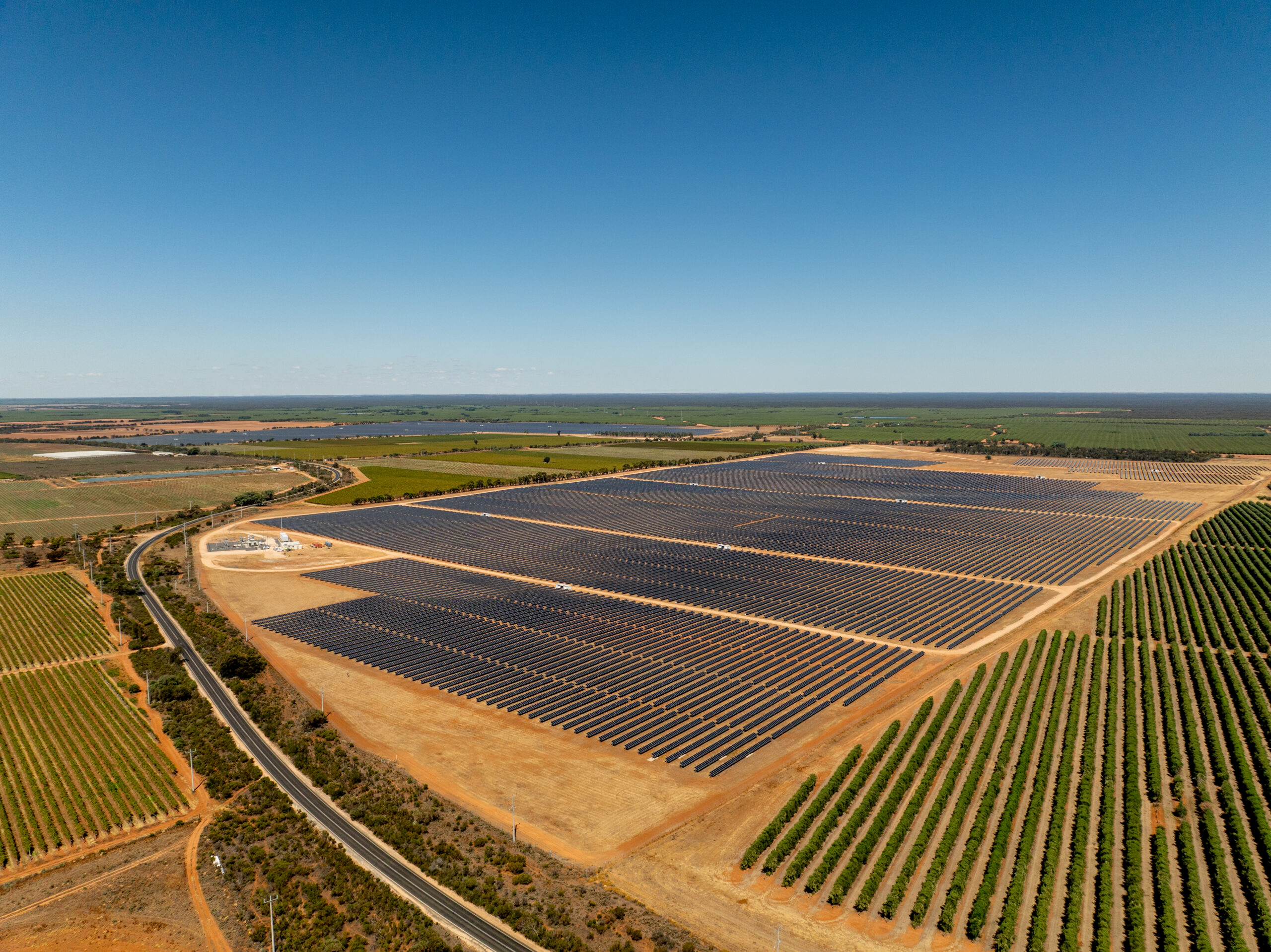 Aerial Shot of Wemen Solar Farm